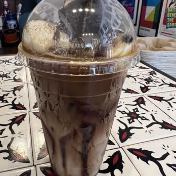 Folklores Coffee House - Siouxie (Mexican Mocha Latte with brûlée marshmallows). This was really nice. I loved the toasted marshmallows. - Coffee & Tea Near Me - San Antonio, Texas Folklores Coffee House - Siouxie (Mexican Mocha Latte with brûlée marshmallows). This was really nice. I loved the toasted marshmallows. - Coffee & Tea Near Me - San Antonio, Texas