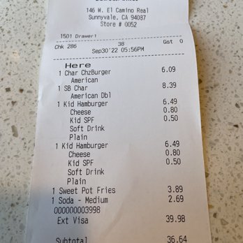 Habit Burger & Grill - Bill - Burgers Near Me - Sunnyvale, California Habit Burger & Grill - Bill - Burgers Near Me - Sunnyvale, California