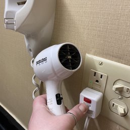 Blow dryer is broken. Blow dryer is broken.