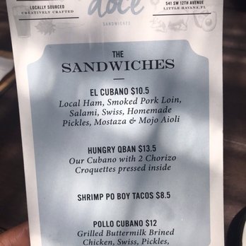 Doce Provisions - Sandwich time - New American Near Me - Miami, Florida