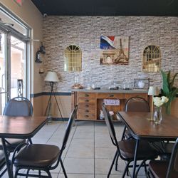 Cheery dining area