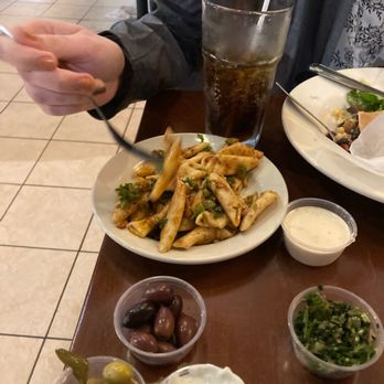 Mediterranean Deli - Sundried tomato pasta salad and olives - Mediterranean Near Me - Chapel Hill, North Carolina