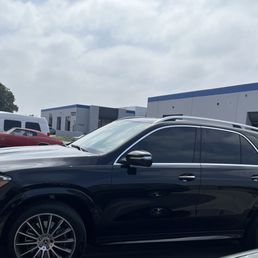 Tinted the 2 front windows on my Mercedes