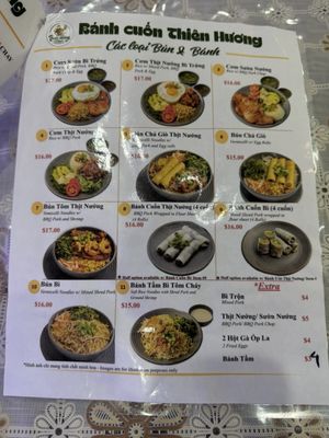 Menu photo 1 Banh Cuon Thien Huong Westminster, CA Menu photo 1 Banh Cuon Thien Huong Westminster, CA