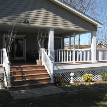 Shoreline Design - the front porch of a home - General Contractors Near Me - Shoreham, New York