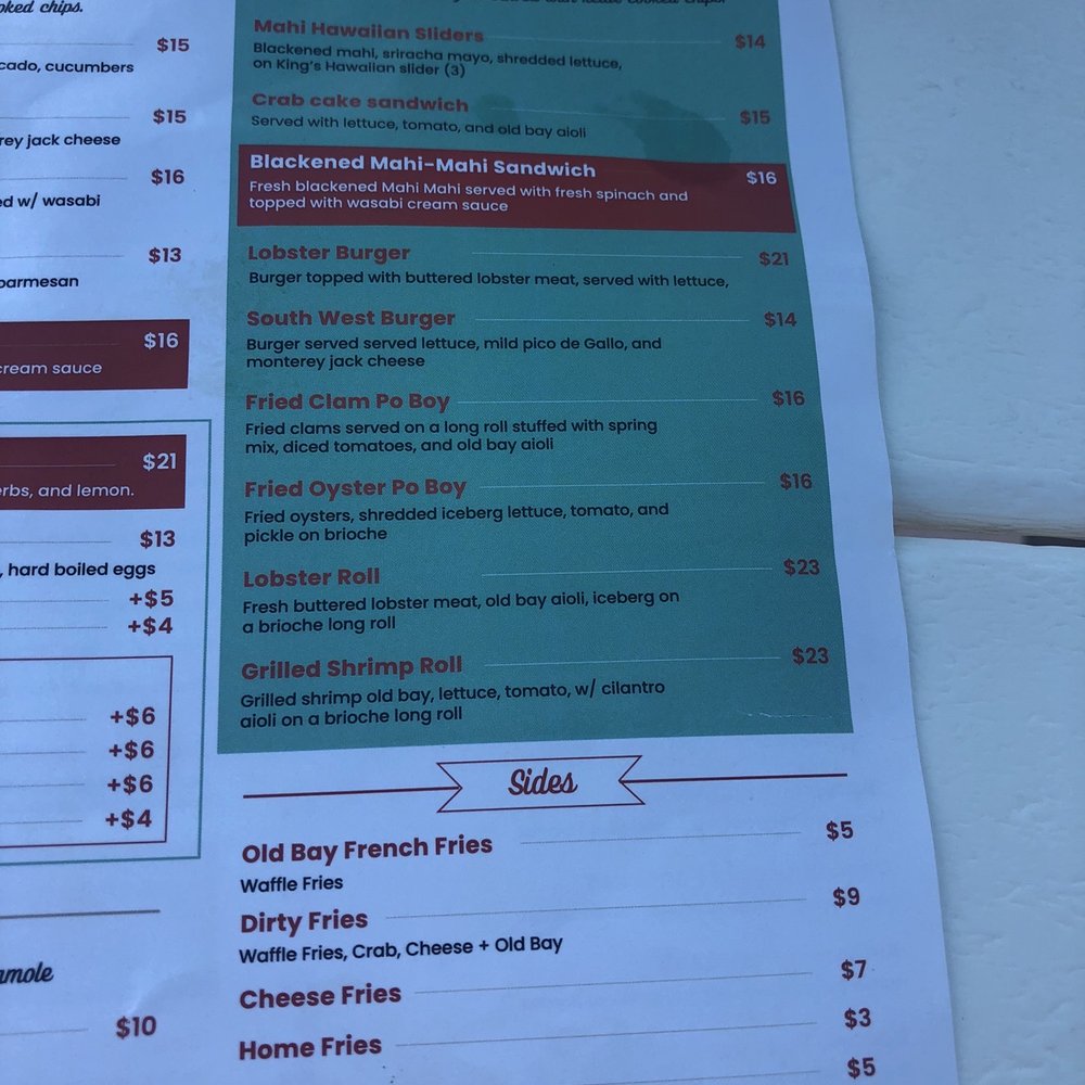 Sand House Kitchen - menu - New American Near Me - Ocean City, New Jersey Sand House Kitchen - menu - New American Near Me - Ocean City, New Jersey