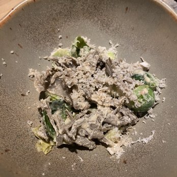Tokyo Record Bar - Brussel sprouts, shitaki mushroom, shishito pepper salad - Izakaya Near Me - New York, New York Tokyo Record Bar - Brussel sprouts, shitaki mushroom, shishito pepper salad - Izakaya Near Me - New York, New York