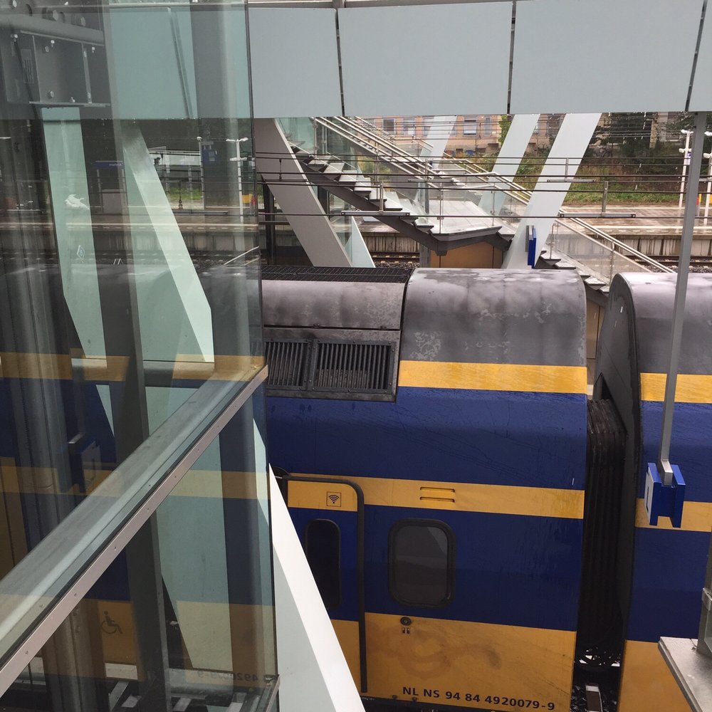 Arnhem Centraal - On the way up looking over the train tracks - Train Stations Near Me - Arnhem, GE