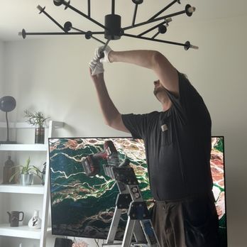 House 21 century - Dmitry installing our ceiling light and switches - Handyman Near Me - San Francisco, California