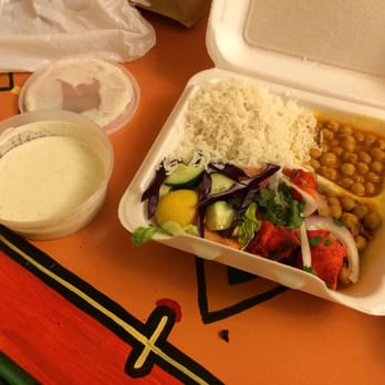 Sacrificial Lamb Kabobs & Wraps - Raita half filled - Middle Eastern Near Me - Washington, DC, District of Columbia