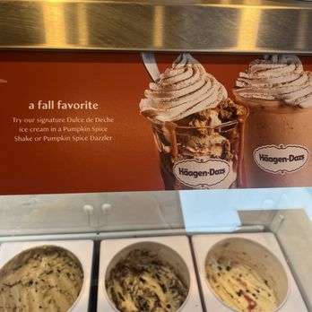 Haagen-Dazs San Tan Village - Fall menu items! Pumpkin Spice Shake & Pumpkin Spice Dazzler - Juice Bars & Smoothies Near Me - Gilbert, Arizona