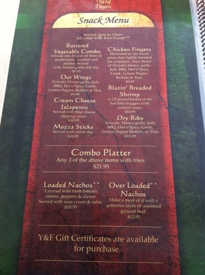 Menu photo 2 Yard & Flagon Saskatoon, SK