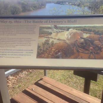 Drewry's Bluff/Fort Darling Battlefield - Signage over the river. - Landmarks & Historical Buildings Near Me - Richmond, Virginia Drewry's Bluff/Fort Darling Battlefield - Signage over the river. - Landmarks & Historical Buildings Near Me - Richmond, Virginia