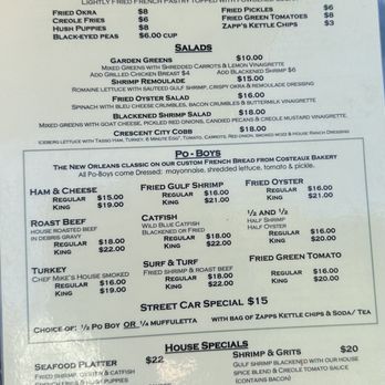 The Parish Cafe - Lunch Menu Sept 4, 2023 - Cajun/Creole Near Me - Healdsburg, California