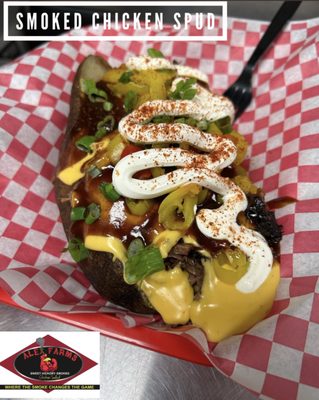 Alex Farms Hickory Smoked Chicken Salad and BBQ Olive Branch by null