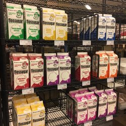 I've never seen this many flavors of cotton candy sugar in one store.