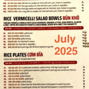 Little Saigon - July 2025 menu part 3 - Vietnamese Near Me - Glendale, Arizona Little Saigon - July 2025 menu part 3 - Vietnamese Near Me - Glendale, Arizona