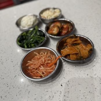 AYCE Gogi - VAN NUYS - Banchan Assortment - Korean Near Me - Van Nuys, California
