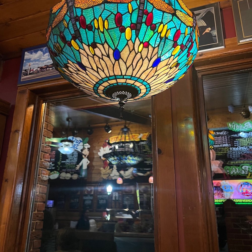Cubby's BBQ - a stained glass light fixture - Barbeque Near Me - Hackensack, New Jersey Cubby's BBQ - a stained glass light fixture - Barbeque Near Me - Hackensack, New Jersey
