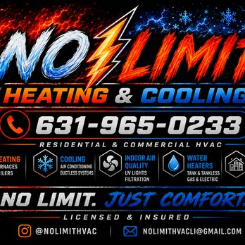 No Limit - Give us a call!! - Heating & Air Conditioning/HVAC Near Me No Limit - Give us a call!! - Heating & Air Conditioning/HVAC Near Me