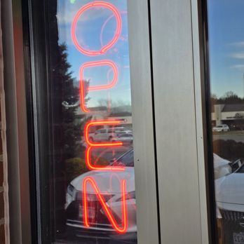Cafe Asia 2 - The red, bright, neon light OPEN sign. - Sushi Bars Near Me - Roanoke, Virginia