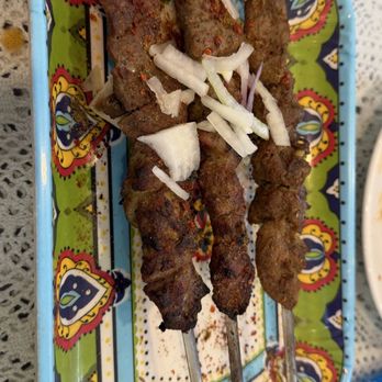 Nurlan Uyghur Restaurant 诺兰饭店 - Lamb skewers - Halal Near Me - Flushing, New York