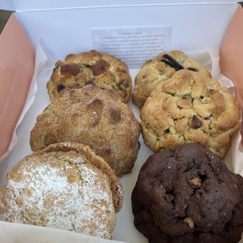 Milk Mustache - Top - Campfire Bliss (s'mores) & Cookies & Cream Middle - Snickerdoodle & Reese's Pb chip Bottom - Dulce & Chocolate Chip Caramel Pecan - Bakeries Near Me - Houston, Texas Milk Mustache - Top - Campfire Bliss (s'mores) & Cookies & Cream Middle - Snickerdoodle & Reese's Pb chip Bottom - Dulce & Chocolate Chip Caramel Pecan - Bakeries Near Me - Houston, Texas