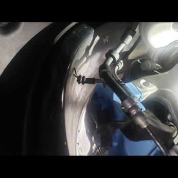 Lamborghini Newport Beach - Sensor or brake harness clearly shows it could've been re-inserted - Car Dealers Near Me - Irvine, California