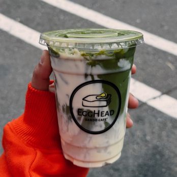 Egghead Sando Cafe - Banana Cream Matcha Latte - Breakfast & Brunch Near Me - San Ramon, California Egghead Sando Cafe - Banana Cream Matcha Latte - Breakfast & Brunch Near Me - San Ramon, California