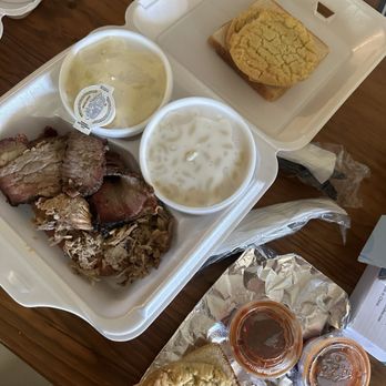 Watson's BBQ - 3 meat meal with 2 sides - Barbeque Near Me - Tucumcari, New Mexico