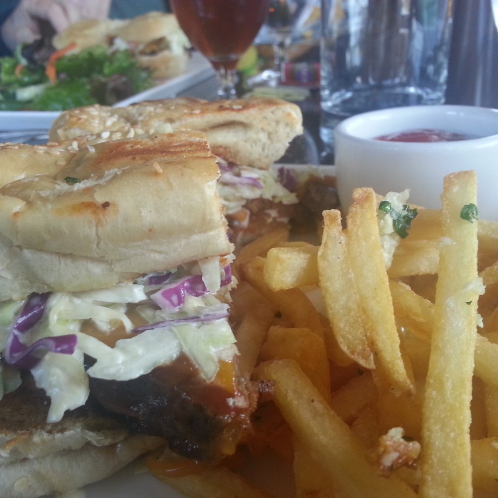 Sticks - Brisket Sandwich with Garlic Fries and a side of Chipotle Ketchup - American Near Me - Pebble Beach, California Sticks - Brisket Sandwich with Garlic Fries and a side of Chipotle Ketchup - American Near Me - Pebble Beach, California