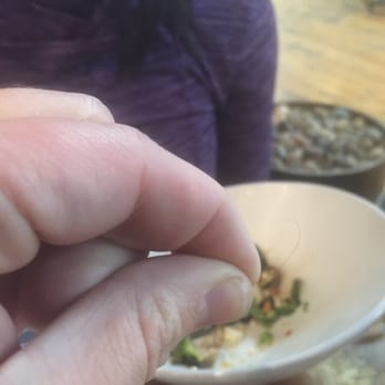 MIX Flagstaff - Strand of hair found in my salad. Definitely not mine since I am African American and have thick black hair. - Coffee & Tea Near Me - Flagstaff, Arizona MIX Flagstaff - Strand of hair found in my salad. Definitely not mine since I am African American and have thick black hair. - Coffee & Tea Near Me - Flagstaff, Arizona