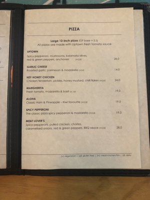 Menu photo 1 Uptown Freehouse Auckland, AUK Menu photo 1 Uptown Freehouse Auckland, AUK