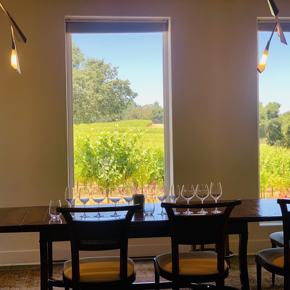 Square Peg Winery - View from the gallery - Wine Tasting Room Near Me - Sebastopol, California Square Peg Winery - View from the gallery - Wine Tasting Room Near Me - Sebastopol, California