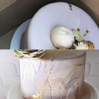 Sugarbee Custom Bake Shop - Almost pure white cake compared to the "more color" that I wanted - Desserts Near Me - Redlands, California