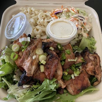 Big Island Eats and Shave Ice - Guava chicken on salad - Shaved Ice Near Me - Rolling Hills Estates, California Big Island Eats and Shave Ice - Guava chicken on salad - Shaved Ice Near Me - Rolling Hills Estates, California