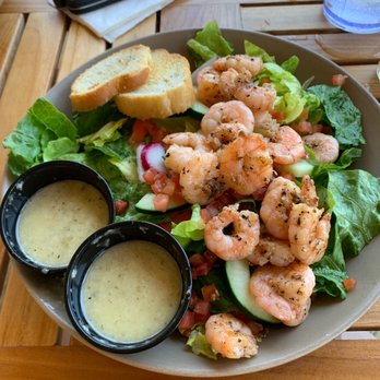 Sunset Pointe - Farm Salad with shrimp - Bars Near Me - Fairhope, Alabama