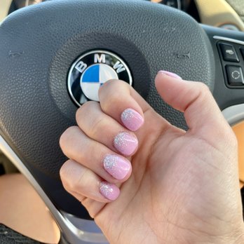 Cosmo Beauty Bar - Dip nails with glitter - Nail Salons Near Me - Washington, DC, District of Columbia