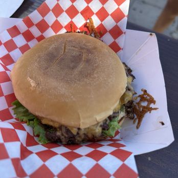 Smash and Stack - Single smash burger with everything on it - Burgers Near Me - San Diego, California Smash and Stack - Single smash burger with everything on it - Burgers Near Me - San Diego, California