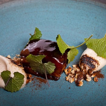 Atera - BBQ lamb collar, sassafras, root beer, chicories - New American Near Me - New York, New York