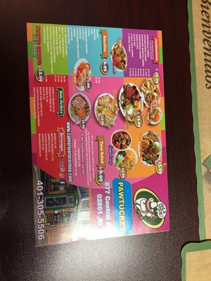 Menu photo 2 California Taco Shop Pawtucket, RI