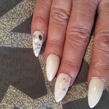 Jay Anthony Nail Spa - This is the finished product...thick lumpy messy nails with polish flooding my cuticles. This does not even resemble what I requested. - Nail Salons Near Me - Winter Park, Florida