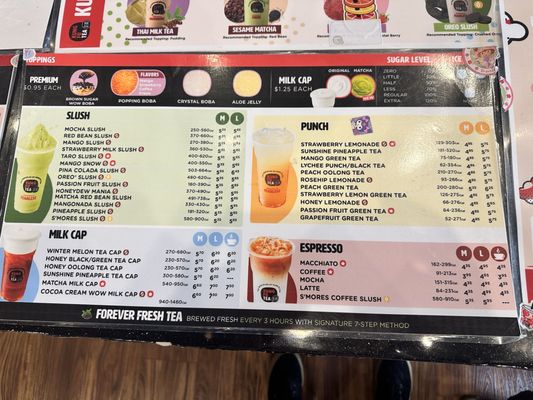 Menu photo 5 Kung Fu Tea Bloomington, IN