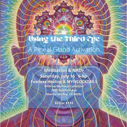 Fearless Healing - Saturday, July 16, 2022 at @ Thrive Wellness Collective, 6-9p, 2905 Stanford Ave, upstairs. Come and activate your Third Eye!