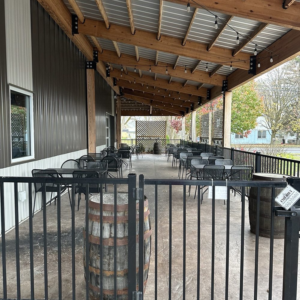 Railtown Brewing Company - Patio - Breweries Near Me - Caledonia, Michigan