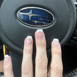 Milan Nails - More uneven tips and another bloody nail on the other hand