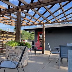 Jackrabbit Coffee - Enjoying a blackberry vanilla latte on the patio before I head off to work for the week.