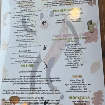 Pie Dive Bar - Drinks menu - Bars Near Me - La Conner, Washington