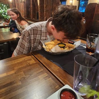 Peter Christian's Tavern - This was the chicken tenders (best chicken tenders around), my son would not allow for a photo op - American Near Me - New London, New Hampshire