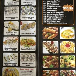 Chopsticks - Menu